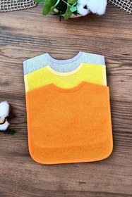 Resim BUUDE Pratik 3'lü Sıvı Geçirmez Bebek Mama Önlüğü 0-18 Ay 