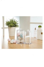 Resim AHİR TİCARET Ikiz Kutular Pamukluk Makyaj Malzemeleri Düzenleyici Ak - 730 