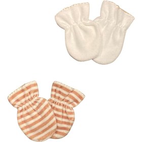 Resim PATSAN 2'li Kadife Bebek Eldiven Takım Çizgili 