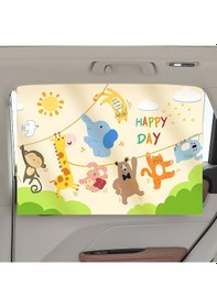 Resim Vantuz Araba Güneşliği Çocuk Arka Yan Cam Yalıtım Güneş Kremi Karikatür Araba Perdesi, Stil: Salıncak 