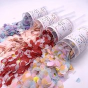Resim 3'lü Canlı Elde Taşınabilir Kağıt Konfeti Topları - Düğünler, Partiler ve Kutlamalar için Renkli Tatil Süslemeleri - Kullanımı Kolay Plastik Tasarım ile "Mutlu Anlar" Etiketli Parti Dekorasyon Malzemeleri 