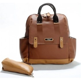 Resim M&y Holifera Deri Anne Bebek Bakım Sırt Çantası 7260 Taba 001 