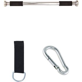 Resim 53 Cm x 20 Cm Çocuk Kırmızı Boks Torbası + Barfiks Asma Demiri Kırmızı 