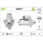 Resim VALEO 438077 Mars Motoru 12V 10 Dis 2.0 Kw Volkswagen Transporter T4 1.9 Tdi-2.5Tdi 90-03 (WC513872) 