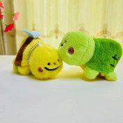 Resim Baijiafu2 Yeni 1 Adet Dört Inç Iyi Şanslar Karikatür Peluş Oyuncak Bebek Anahtarlık Sevimli Bebek Anahtar Küçük Kolye Seti (Yurt Dışından) 