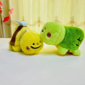Resim Baijiafu2 Yeni 1 Adet Dört Inç Iyi Şanslar Karikatür Peluş Oyuncak Bebek Anahtarlık Sevimli Bebek Anahtar Küçük Kolye Seti (Yurt Dışından) 