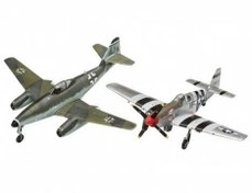 Resim Revell Model Set 1:72 Messerschmitt Me262 & P-51B Mustang 03711 