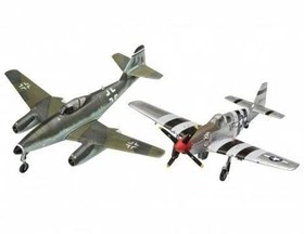 Resim Revell Model Set 1:72 Messerschmitt Me262 & P-51B Mustang 03711 