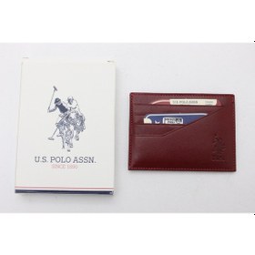 Resim U.S. Polo Assn. Plcuz 8435 U.S.Polo Assn.Hakiki Deri Kartlık-Bordo 