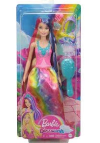 Resim Barbie Dreamtopia Uzun Saçlı Bebek 
