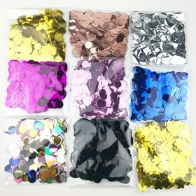 Resim 1 adet, 0.35oz, 1.5 cm Yuvarlak Payet Konfeti, Alüminyum Film Dolgulu Kağıt Levha Düğün Partisi Serpme Konfeti 10g, Yaratıcı Küçük Hediye, Tatil Aksesuarı, Doğum Günü Parti Malzemeleri, Sanat El Sanatları Süs Hediyesi, Estetik Ev Dekoru, Parti Paketleri 