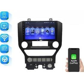 Resim Ford Mustang Digital Klima 2015/2020 9 İnç 6-64 Pro Model Qled Ekran 9" 