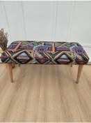 Resim Renkli Dikdörtgen Puf, Kapı Önü Ayak Ucu Dekoratif Puf 