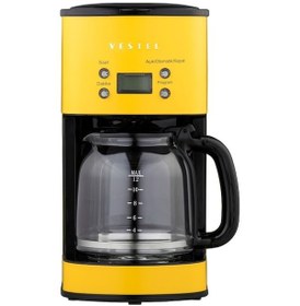 Resim Novahub Vestel Retro Sarı Filtre Kahve Makinesi - Sarı 