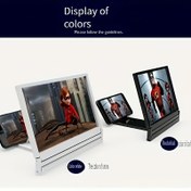 Resim 1 adet Katlanabilir Cep Telefonu Tutucu ile 3D HD Büyüteç Ekranı - Filmler, Videolar, Oyunlar ve Hızlı İzleme için Rahat Büyük Ekran - Akıllı Telefonlarla Uyumlu, Siyah 