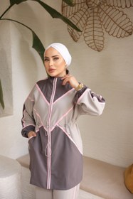 Resim MİMİ Luxury Wear Kadın Tesettür Tunik Pantolon Double Crep Ikili Takım 