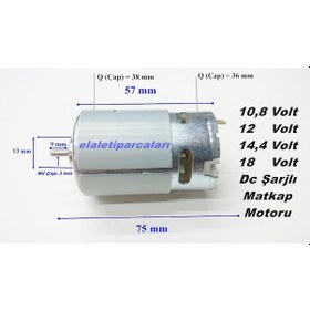 Resim RS 550 Şarjlı Matkap Motoru Bosch Uyumlu Makita DeWalt 