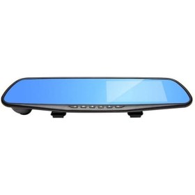 Resim Araç Geribakış Aynası Sürücü Kaydedici 1080p Hd 170 Geniş Açı G-sensor Park Monitörü Sürekli Kayıt 