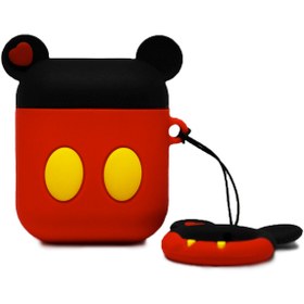 Resim Miyosa Apple Mickey Mouse Airpods 1 2 Uyumlu Kulaklık Kılıfı 