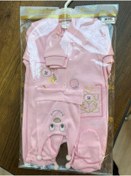 Resim Bertoby Ayıcık Nakışlı Çıtçıtlı Patikli Tulum Set 