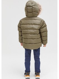 Resim Benitto Kids Benittokids Erkek Çocuk Natürel Kürklü Mont 51289-haki Haki 