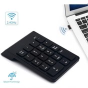 Resim MMPSHOP 2.4ghz Kablosuz Sayısal Tuş Numpad 18 Tuşlu Taşınabilir Küçük Boyutlu Dijital Klavye 
