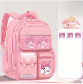 Resim Maxaccess Sanrio Pembe Renkli Çok Cepli Sırt Çantası Hafif Okul Çantası Gençler İçin Pembe Renk 