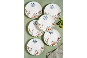 Resim Chichi Home Sakura 6 Parça Porselen Pasta Seti 19 cm 