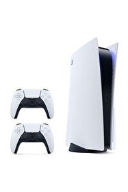 Resim Sony Playstation 5 Diskli Oyun Konsolu + 2. Dualsense Kol + Pes 2021 + GTA 5 PS5 Oyun (İthalatçı Garantili) 