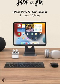 Resim Fuchsia iPad Air 10,9 inç 4/5. Nesil Serisi FS609 Magnetik Tablet Standı 