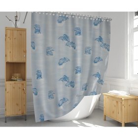 Resim Zethome Evdy Banyo Duş Perdesi 7085 Tek Kanat 1x110x200 Çok Renkli 