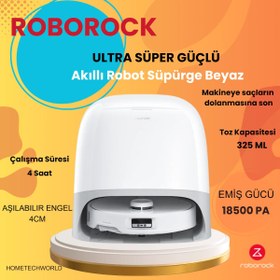 Resim Roborock Qrevo Curv Akıllı Robot Süpürge Beyaz 