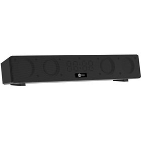 Resim Lecoo Ds103 Kablosuz Bluetooth 10w Rgb Saat/alarm Stereo Soundbar Hoparlör Siyah 