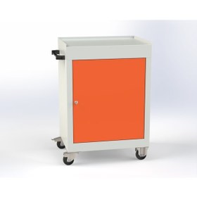 Resim Ost1003 Takım Arabası Tek Kapaklı Gri Turuncu 