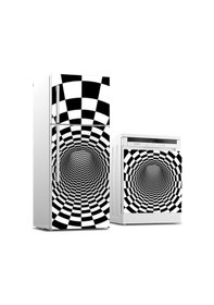 Resim Buzdolabı Ve Bulaşık Makinası Beyaz Eşya Sticker Kaplama 3d Tünel 