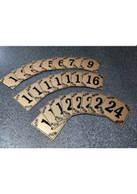 Resim Kapı Numarası 3X3. Cm Kendinden Yapışkanlı No:1 Den 24 E 