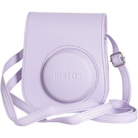 Resim Fujifilm Instax mini 12 Lila Fotoğraf Makinesi-10'lu Film-Çerçeve-Kare Albüm ve Deri Kılıf Seti 