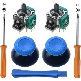 Resim Mavi Drak Blue-jcd Xbox One Serisi Sx Denetleyici 3d Analog Sensör Modülü Rocker Joystick W Thumbstick Kapağı T8 T 