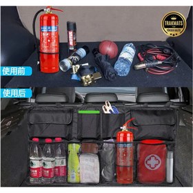 Resim TRAKMATS %100 YÜKSEK KALİTE Kia Niro Hybrid USA 2022-2023-2024-2025 Araba Koltuk Arkası Eşya Düzenleyici,8 Cepli 