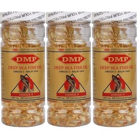 Resim Dmp Omega 3 Balık Yağı 1000 Mg 3X200 Softgel 
