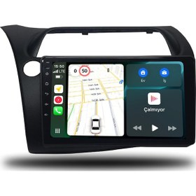 Resim Martechno Honda Civic Hb Euro 2007-2012 Uyumlu Android Multimedya 4gb Ram 32gb Hafıza 