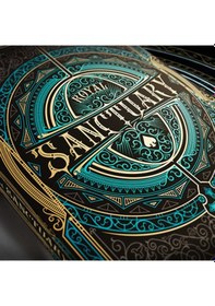 Resim Npcc Noir Arts Royal Sanctuary Emerald Premium Oyun Kağıdı Koleksiyonluk İskambil Kartları 