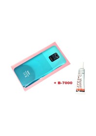 Resim Xiaomi Redmi Note 9 Pro Arka Kapak Batarya Kapağı Lensli Cam B-7000 Yeşil 