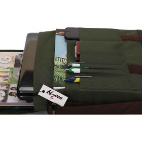 Resim bizoon Dikey Omuz Askılı Postacı Çanta X353 - Su Geçirmez Çok Bölmeli Şık Erkek Çantası Günlük/Ofis 