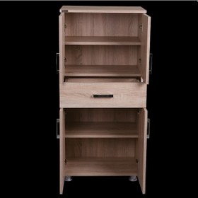 Resim Çok Amaçlı Dolap 130 Cm Hard Parlak Somone Suntalem 4Raf 1Çekmece 