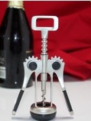 Resim Paslanmaz Çelik Tirbuşon Açacak Şarap Açacağı - 