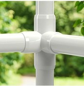 Resim Willowhaven 1/2" Amerikan Standart Pvc Beyaz Bağlantı 6 Parça Mobilya Sera Boru 