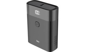 Resim Bix PB20W 10000MAH Type-C ve USB Çift Çıkışlı Dijital Ekranlı Mini Powerbank Siyah iPhone Samsung Huawei Uyumlu 