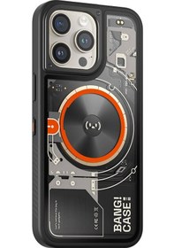 Resim Talazan İphone Uyumlu 15 Pro Kılıf Özelleştirilebilir 3 Fonksiyonlu Bluetooth Bağlantılı Bitmo Lab Bang Siyah 