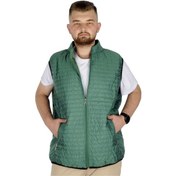 Resim Mode Xl Büyük Beden Erkek Yelek Kapitone Yakalı 22601 Yeşil 001 